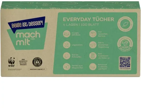 mach m!t Everyday Tücher 4-lagig (100 Blatt)