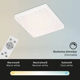 Brilo LED-Panel Frameless 6,1 cm x 29,5 cm x 29,5 cm Weiß