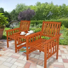 CASARIA Gartenbank 164 x 63 x 91 cm Natur