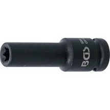 BGS Kraft-Steckschlüssel-Einsatz E-Profil, tief 5204-12, Antrieb Innenvierkant 12,5 mm (1/2"), SW E12 mm