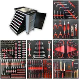 XXL Premium Werkzeugwagen mit 8 Schubladen mit Werkzeug inkl. Pfeifenkopfschlüssel