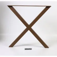 Dieda Tischbein X-Form rostoptik Maße: 71,0 x 70,0 x