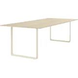 Muuto Tisch, 255 x 108 cm, eiche sandfarbene Beine