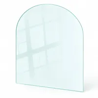 Tulup Sicherheitsglas für Kamin Feuerfest 100 x 100 cm transparent