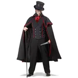 California Costumes Monster-Kostüm Serienmörder Halloween Herrenkostüm schwarz-rot schwarz L