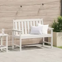 VidaXL Gartenbank Weiß 120 cm HDPE