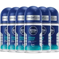 NIVEA Fresh Ocean Deo-Roller 6 x 50 ml