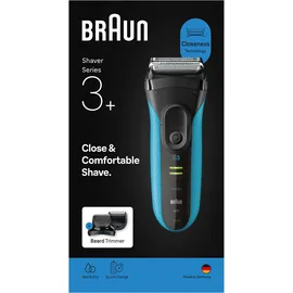 Braun Series 3 3010BT Black/Blue
