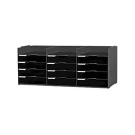 Paperflow Sortierstation schwarz mit 15 Fächern