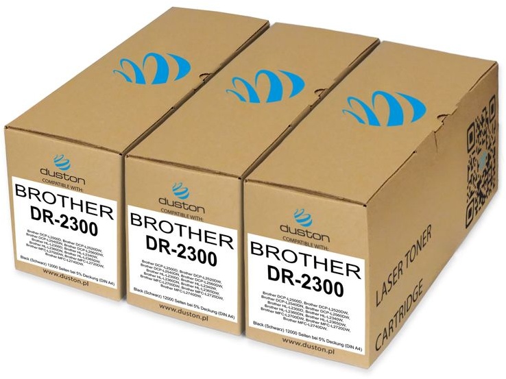 3x DR2300, DR-2300 Band Schwarz kompatibel mit Brother HL-L2300D L2340DW L2360DN L2365DW DCPL2500D
