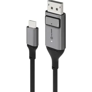 Alogic USB-C zu DisplayPort Kabel 2 m Grau