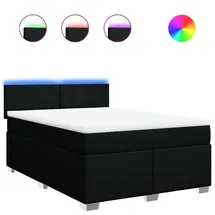 vidaXL Boxspringbett 140 x 200 cm Schwarz
