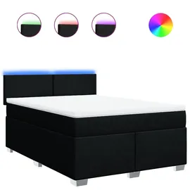 vidaXL Boxspringbett 140 x 200 cm Schwarz