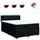 vidaXL Boxspringbett 140 x 200 cm Schwarz
