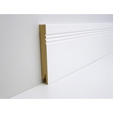 B S Bauprogramm B.S. Bauprogramm Sockelleiste 250 cm 60 x 14 mm Blütenweiß
