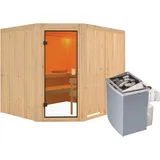 Karibu Horna inkl. 9 kW Ofen + integrierte Steuerung