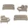 Calia Italia 3-Sitzer Cezanne, italienisches Design trifft erstklassigen Sitzkomfort, Leder, Edles Designsofa in besonders langlebigen & pflegeleichten Lederarten beige