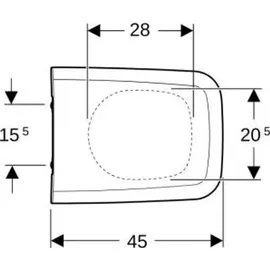 Geberit iCon Square WC-Sitz Weiß