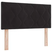 vidaXL Kopfteil Schwarz 90 cm Samt