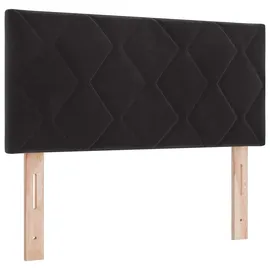 vidaXL Kopfteil Schwarz 90 cm Samt