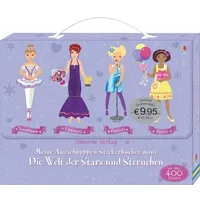 Usborne Verlag Meine Anziehpuppen-Stickerbücher mini: Die Welt der Stars