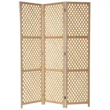 creedwood RAUMTEILER Lumina Bambus, Holz, 170 cm, 3-teilig | Paravent, Sichtschutz, Stellwand, Trennwand, Umkleide, Natur Deko Trenner | Farbe: Natur