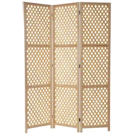 creedwood RAUMTEILER Lumina Bambus, Holz, 170 cm, 3-teilig | Paravent, Sichtschutz, Stellwand, Trennwand, Umkleide, Natur Deko Trenner | Farbe: Natur