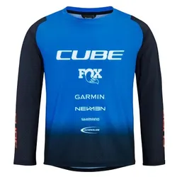 Cube VERTEX Kinder Trikot ROOKIE X Action M - schwarz blau