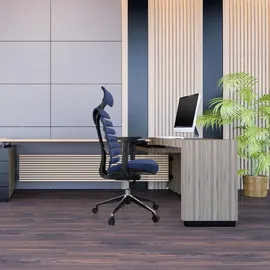 HJH Office ERGO LINE II PRO Stoff Blau