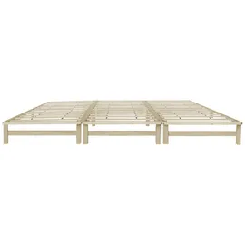 Homestyle4u Familienbett 270 x 200 cm Braun
