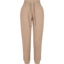 URBAN CLASSICS Ladies Organic High Waist Sweat Pants - Schwarz