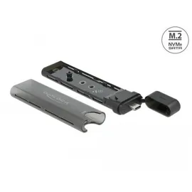 DeLock Externes USB Type-C Combo Gehäuse für M.2 NVMe PCIe oder SATA SSD - werkzeugfrei