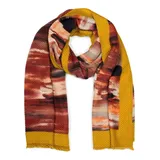 Stylebreaker Schal in Curry-Bordeaux-Beige | Gr.: onesize