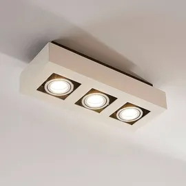 ARCCHIO Vince 3-flammig Aluminium weiß/chrom