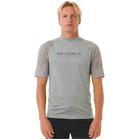 Rip Curl Shock Upf Kurzarm-rashguard - Light Grey Marl
