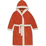 Normani Kinder Bademantel aus Bio-Baumwolle Elounda in Orange | Gr.: 98/104