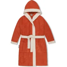 Normani Kinder Bademantel aus Bio-Baumwolle Elounda in Orange | Gr.: 98/104