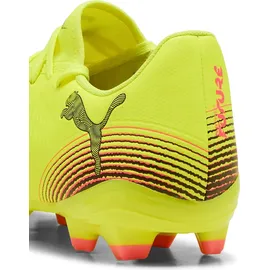 Puma Future 8 Play FG/AG Unisex Fussballschuh, Yellow Alert-PUMA Black-Sun Struck, 44