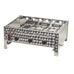 Edelstahl-Gastrobräter 3-flammig Grundmodell  Grill ohne Zubehör