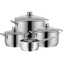 WMF Diadem Plus Topf-Set 4-tlg. Kochtopf + Bratentopf + Stielkasserolle + Dämpfeinsatz