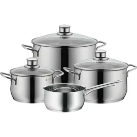 WMF Diadem Plus Topf-Set 4-tlg. Kochtopf + Bratentopf + Stielkasserolle + Dämpfeinsatz