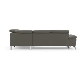 sit&more Ecksofa SIT & MORE "Cool L-Form", braun (schlamm), B:272cm H:79cm T:220cm, Sofas, Ecksofa, wahlweise mit Kopfteilverstellung und Vorziehsitz, motorisch