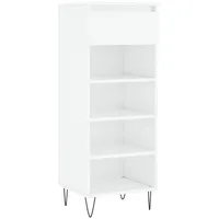 VidaXL Schuhschrank Hochglanz-Weiß 40x36x105 cm Holzwerkstoff