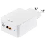 Hama Schnellladegerät USB-A, 19,5 W, Weiß (00201642) - Weiß