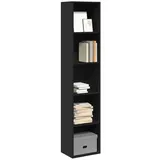 vidaXL Bücherregal Schwarz 40x30x189 cm Holzwerkstoff
