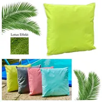 Heimtexland ® Outdoorkissen Dekokissen Lotus Effekt Schmutz- und Wasserabweisend