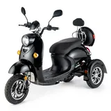 VELECO ZT63 Elektromobil Dreirad Retro Schwarz