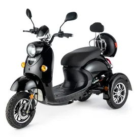 VELECO ZT63 Elektromobil Dreirad Retro Schwarz