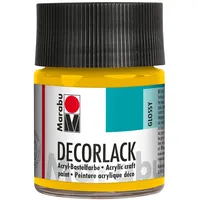Marabu Decorlack Acrylfarbe 50 ml Mittelgelb