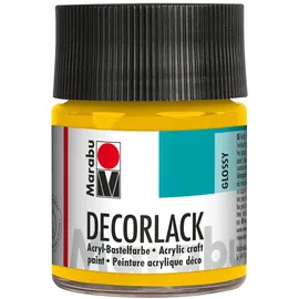 Marabu Decorlack Acrylfarbe 50 ml Mittelgelb